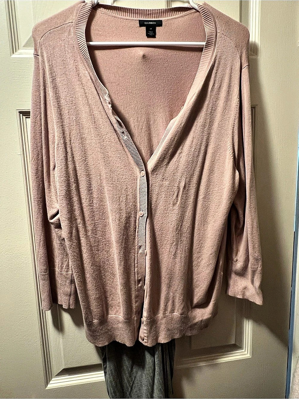 Halogen Pink Cardigan Size XL